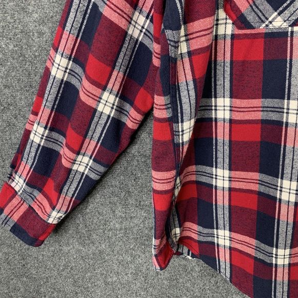 American Eagle Men XXL Athletic Fit Heavy Flannel Shirt  Button Up Warm Cozy - Picture 4 of 14
